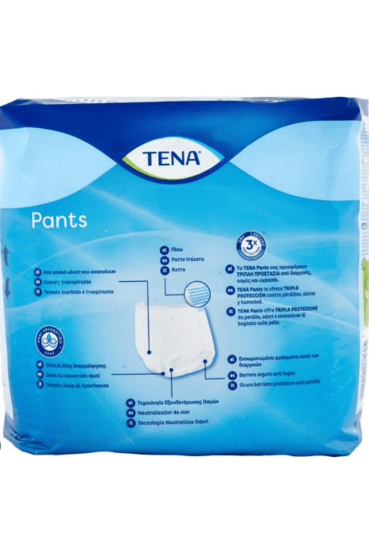 TENA Pants Plus Medium PZ.9 – Mutandine Assorbenti per Incontinenza Moderata, Taglia Medium