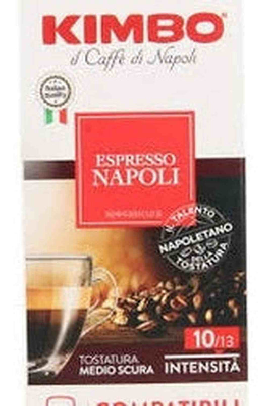 Kimbo Capsule Espresso Napoli – 10pz Compatibili Nespresso® | Gusto Intenso e Autentico della Tradizione Napoletana