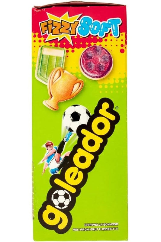 Goleador Fizzy Soft – Caramelle Gommose Sour, Gusti Assortiti, 180 Pezzi Monoporzione, 3 Forme Diverse, Ideali da Condividere