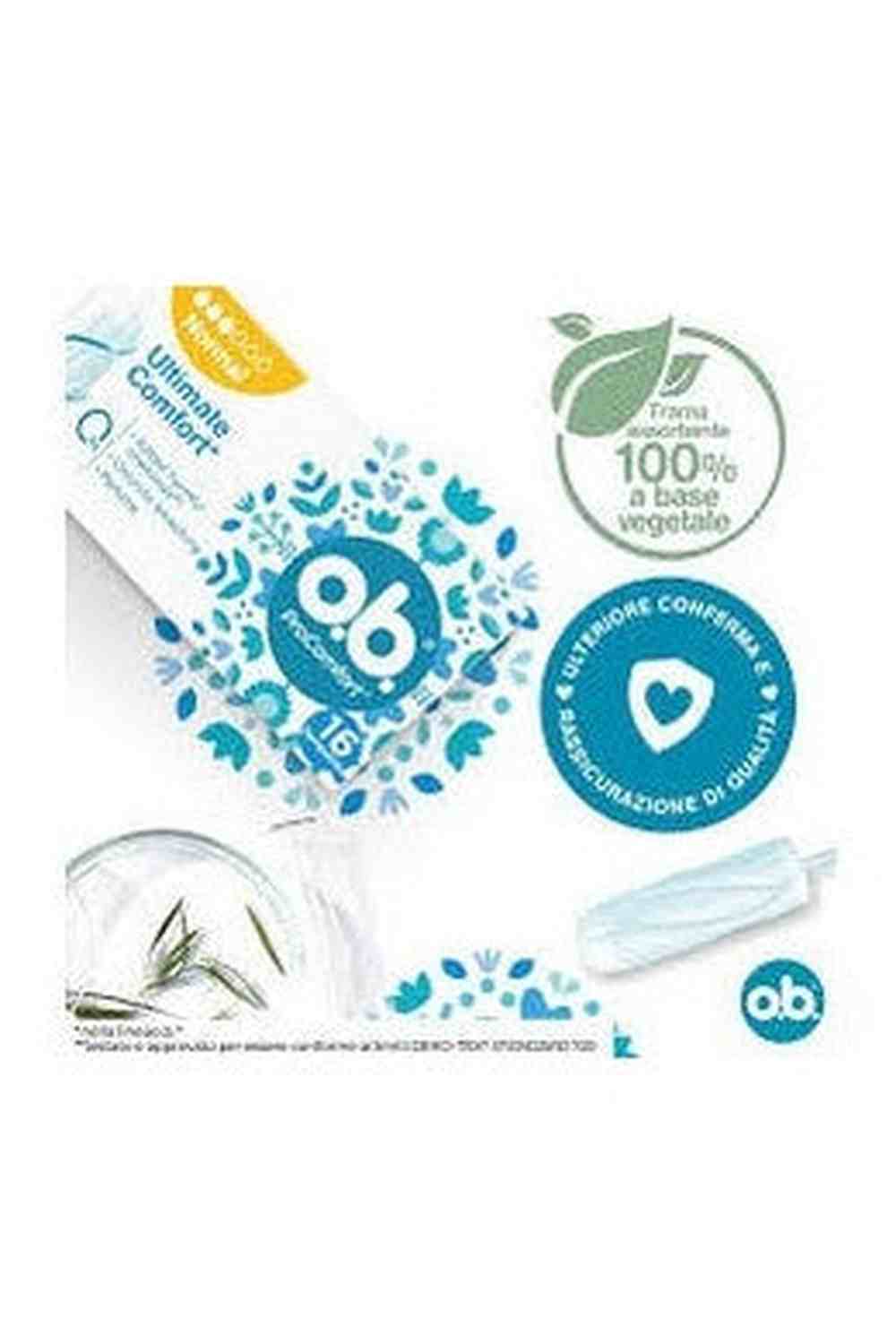 o.b. Comfort Normal Assorbenti Interni – 16 Pezzi | Protezione Affidabile e Comfort Discreto per Flusso Normale