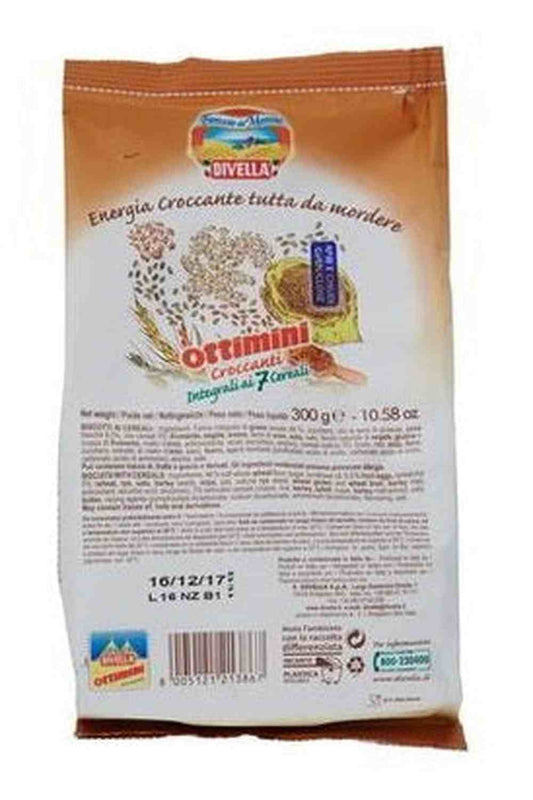 Biscotti Divella Ottimini 300g Integrali 7 Cereali – Gusto Naturale e Croccantezza Salutare