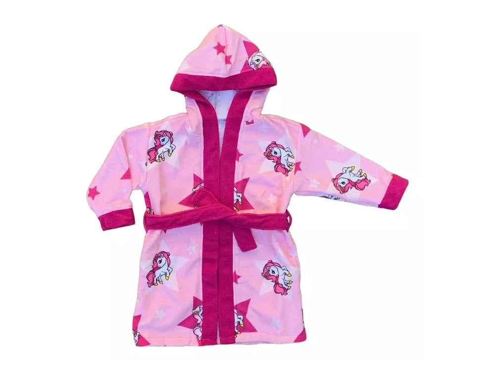 Accappatoio Bambino 3-8 Anni – Morbido e Assorbente, Fantasia Unicorno