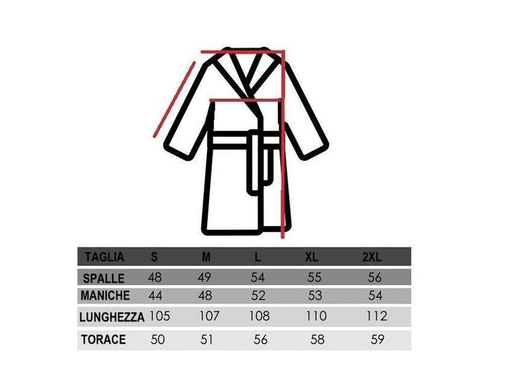 Accappatoio Procida in Nido d'Ape con Cappuccio – Leggero e Assorbente, Varie Taglie