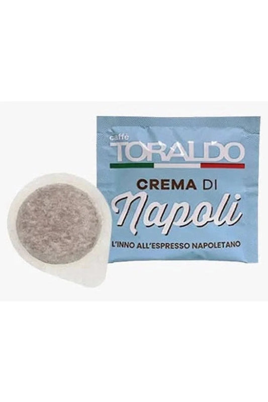 Cialde Caffè Toraldo Crema di Napoli 50pz – Espresso Napoletano Intenso e Cremoso per Moka e Macchine a Cialde