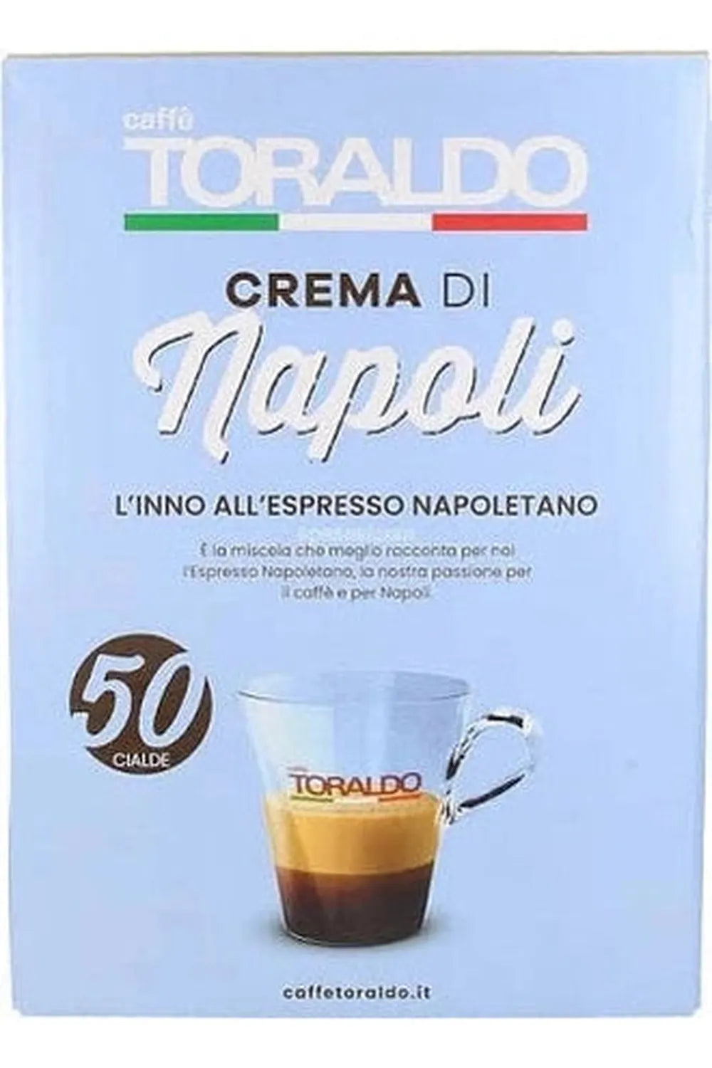 Cialde Caffè Toraldo Crema di Napoli 50pz – Espresso Napoletano Intenso e Cremoso per Moka e Macchine a Cialde