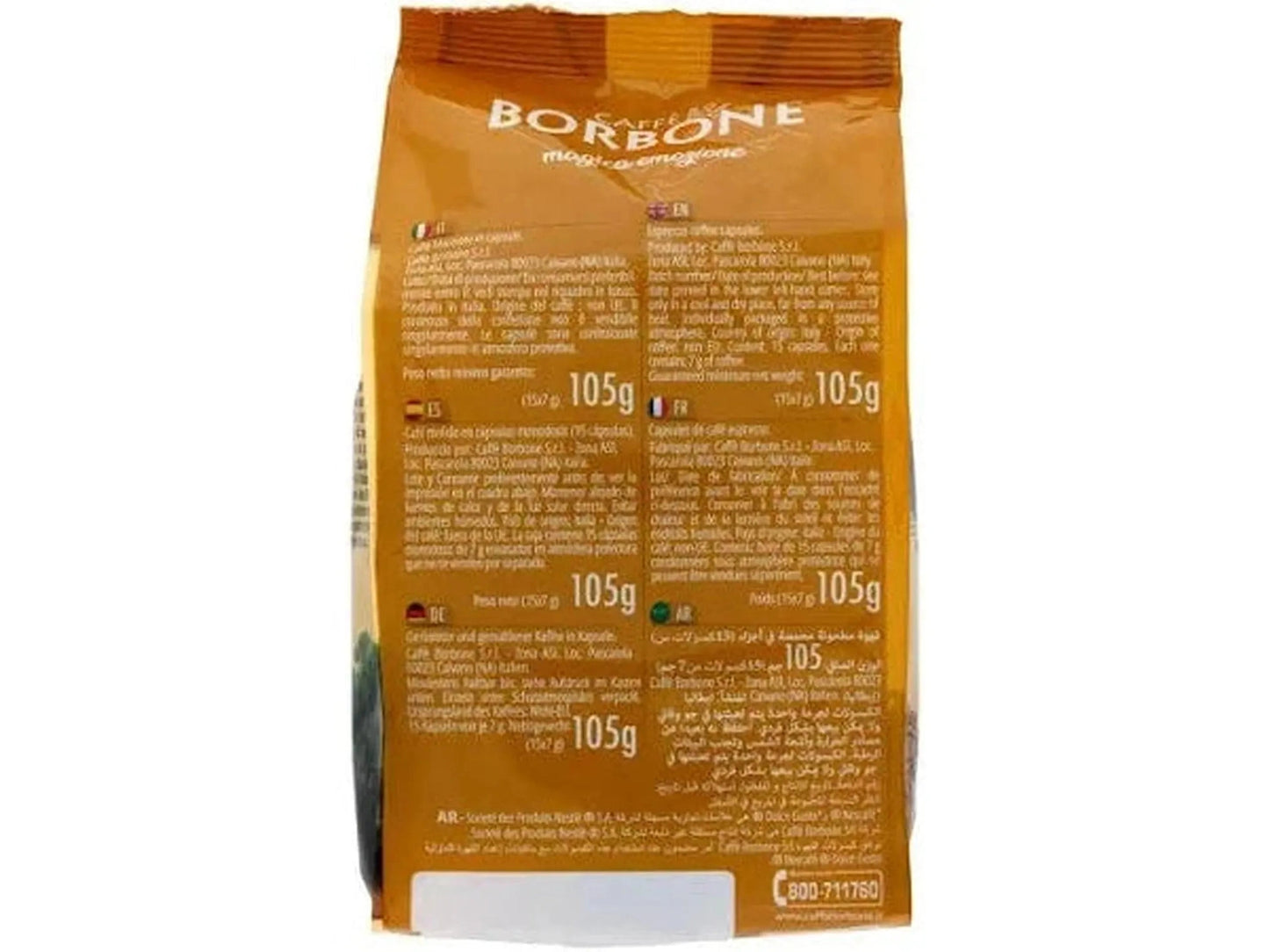 Caffè Borbone Capsule Compatibili Dolce Gusto – Miscela Decisa, Gusto Intenso e Cremoso, Confezione da 15 Pezzi