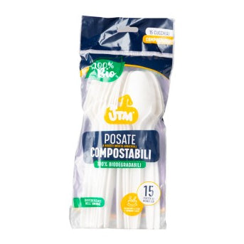 UTM 15 CUCCHIAI COMPOSTABILI 100% BIO