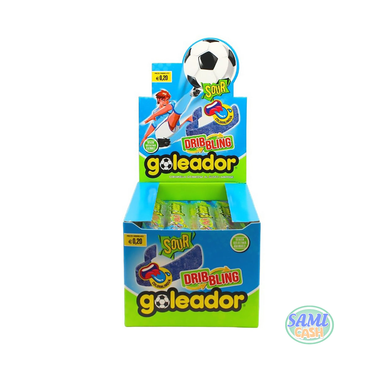 Caramelle Goleador Dribbling Blue Monopezzo 144pz