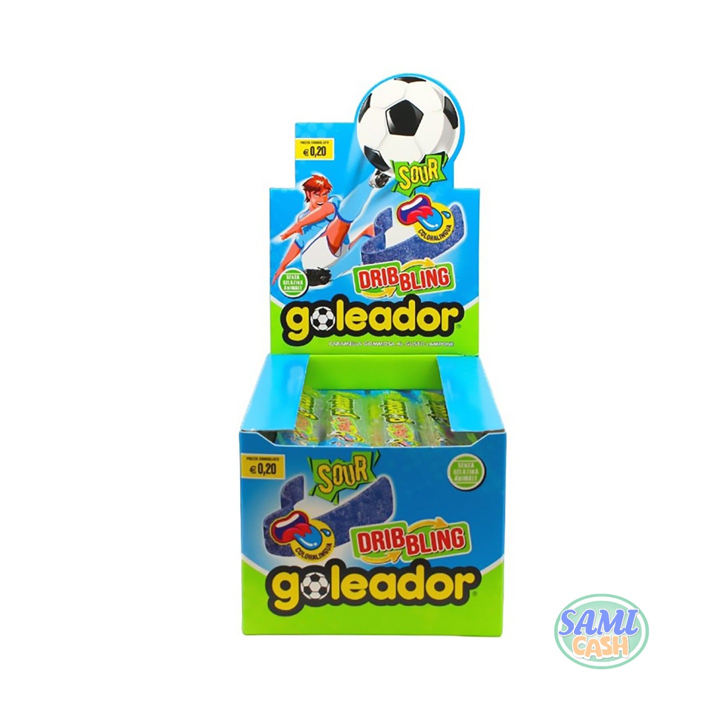 Caramelle Goleador Dribbling Blue Monopezzo 144pz