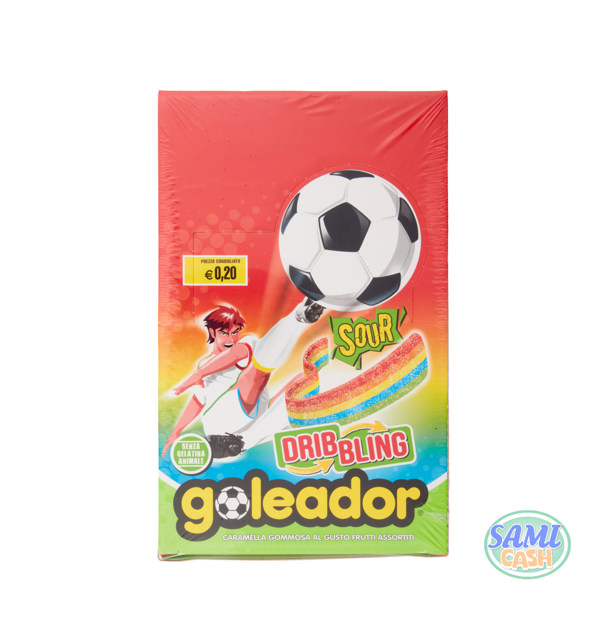 Caramelle Goleador Dribbling Rainbow Monopezzo 144pz