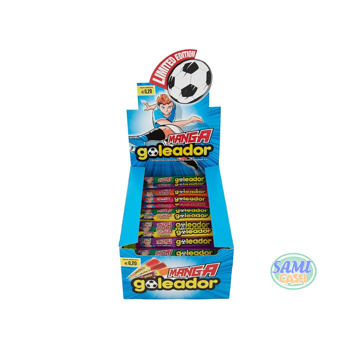 Caramelle Goleador Lastrina Manga Monopezzo 180 pezzi