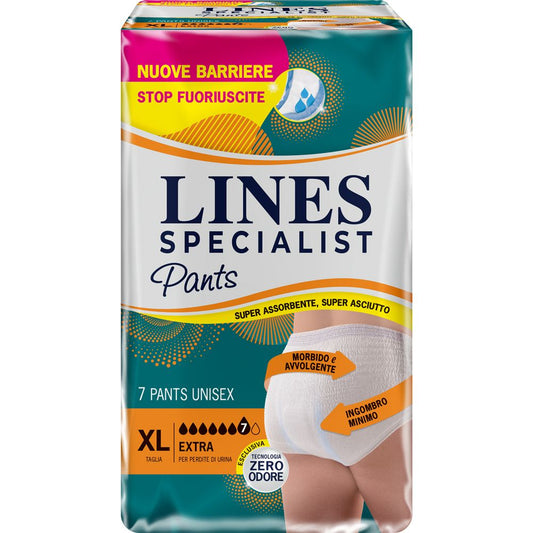 Lines Specialist Unisex Extra Pants M 7 Pezzi x4 Confezioni