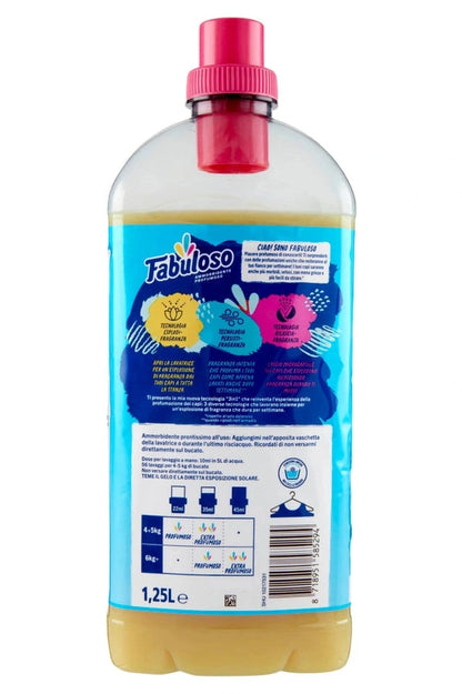 Fabuloso Ammorbidente Concentrato Vaniglia e Orchidea 1,25L – Profumo Avvolgente e Morbidezza Delicata per un Bucato Elegante