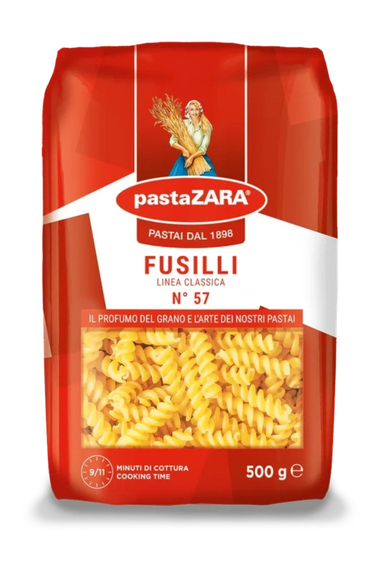 Pasta Zara Fusilli 500g – Gusto Autentico della Tradizione Italiana in Ogni Forchettata