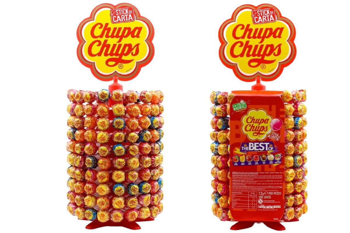 Chupa Chups Ruota 200 Lecca Lecca Gusti Assortiti Incartati