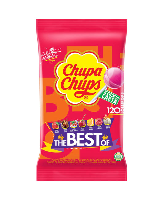 Chupa Chups The Best Of 120 Lecca Lecca Gusti Frutta Assortiti
