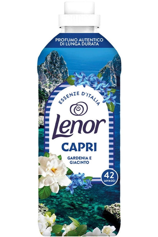 Lenor Ammorbidente Concentrato 42 Lavaggi – Essenze Capri per un’Esperienza di Profumo Fresco e Mediterraneo