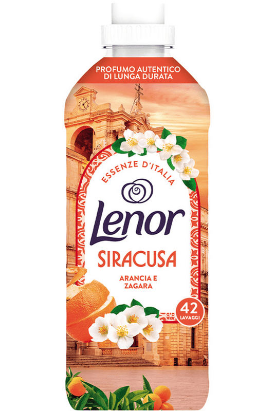 Lenor Ammorbidente Concentrato 42 Lavaggi – Essenze Siracusa per una Freschezza Solare e Mediterranea