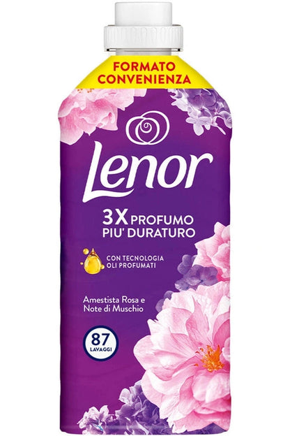 Lenor Ammorbidente Concentrato 87 Lavaggi – Ametista e Bouquet Fiorito per un Bucato Profumato e Raffinato
