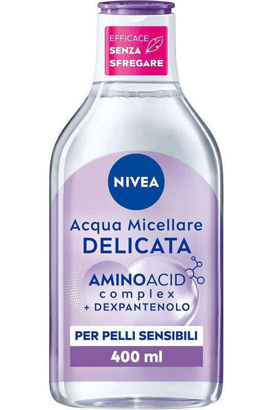 Acqua Micellare Nivea 400ml Extra Delicato – Detergente Viso per Pelli Sensibili, Senza Profumo e Senza Risciacquo