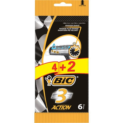 BIC RASOIO 3 ACTION PZ.4+2 10 PZ