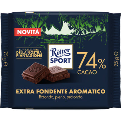 RITTER EXTRA FONDENTE AROMATICO 74% 75 15 PZ.