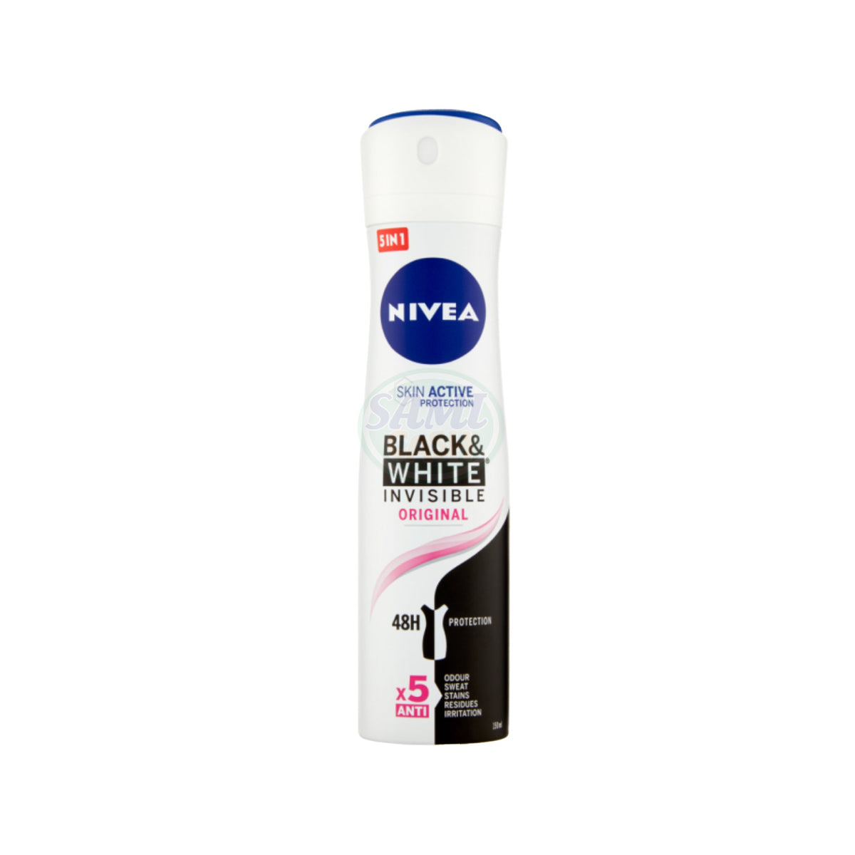 NIVEA DEO SPRAY 150 ML B&W INV. ORIGINAL 6 Pack
