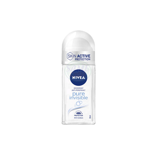 NIVEA DEO ROLL'ON 50 ML PURE INVISIBILE 6 Pack