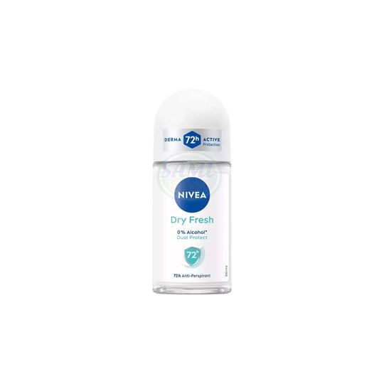 NIVEA DEO ROLL'ON 50 ML F.M DRY FRESH 6 Pack