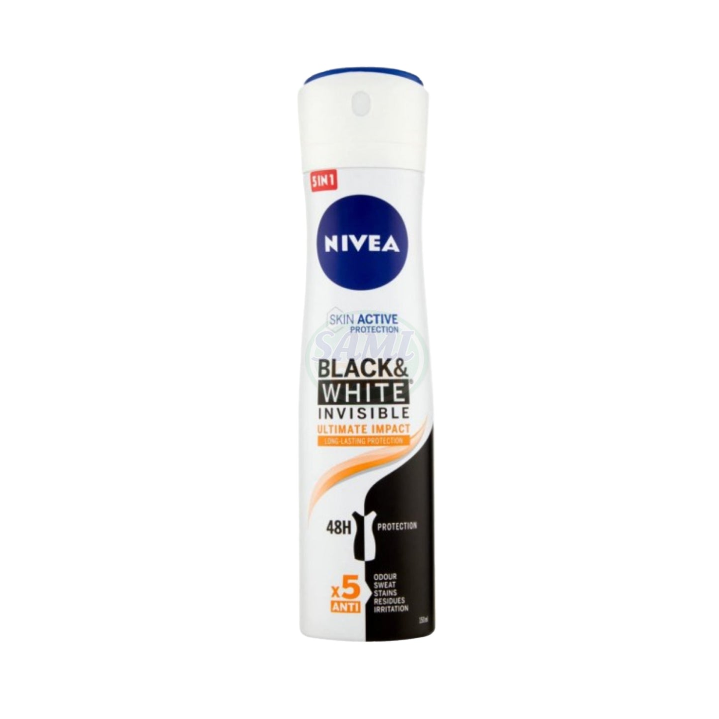 NIVEA DEO SPRAY 150 ML B&W INV. ULTIMATE IMPACT 6 Pack