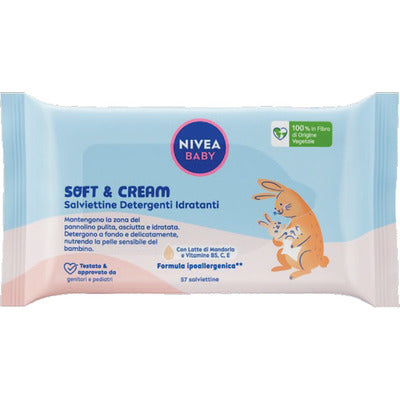 NIVEA BABY SALVIETTINE CREME PZ.57 5 PZ