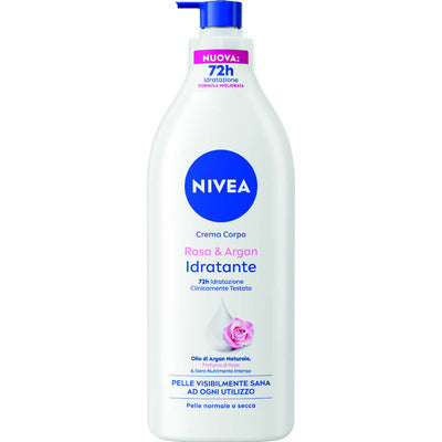 NIVEA BODY ROSA/ARGAN IDRATANTE ML.500 12 PZ
