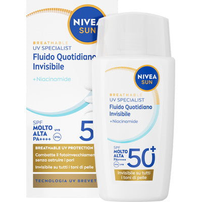 NIVEA SUN VISO FLUIDO INVIS.FP50+ ML40 18 PZ