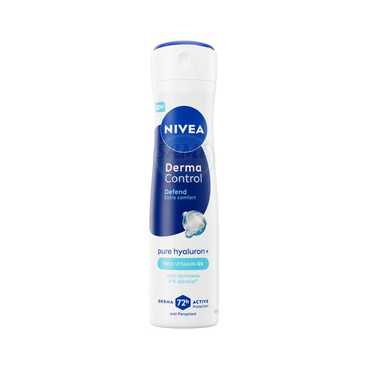 NIVEA DEO SPRAY 150 ML DERMA CONTROL DEFEND PRO VITAMIN B5 6 Pack