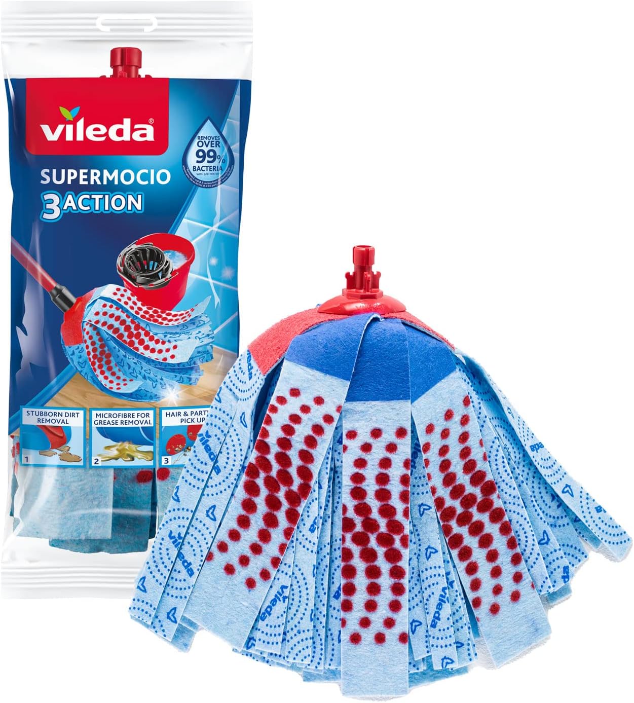 Vileda Mocio Ricambio 3 Action 5pz