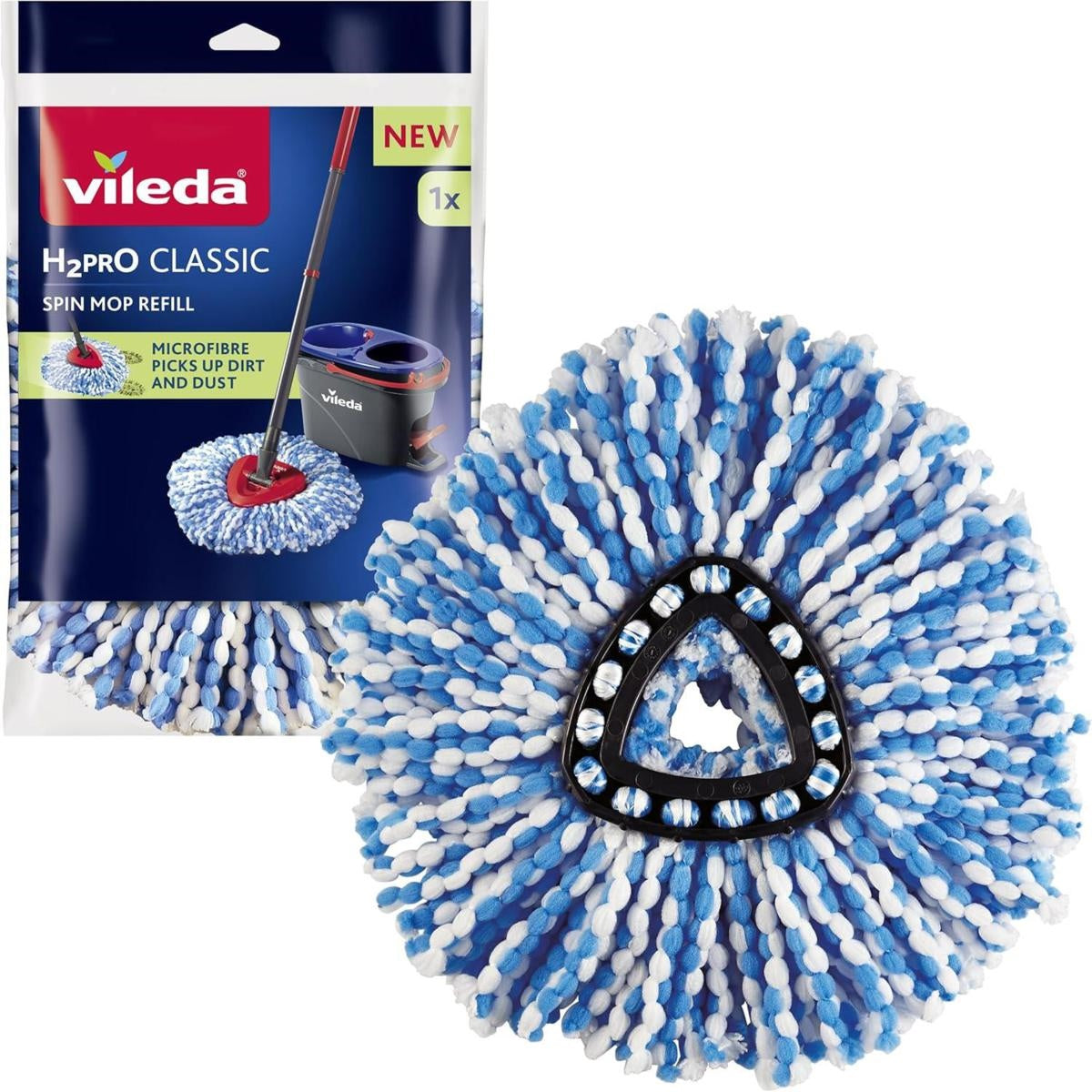 Vileda H2PRO Mocio SPINMOP Ricambio 3pz