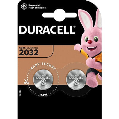 Duracell CR2032 Batterie al Litio 3V (blister 2 pezzi) x 5pz