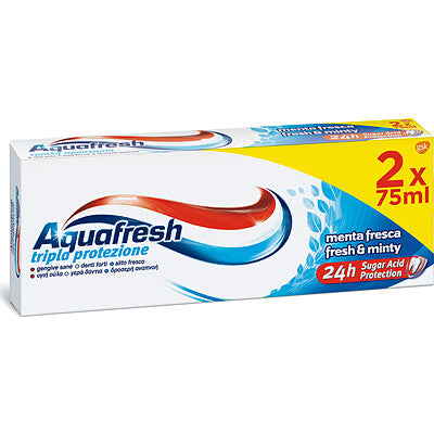 AQUAFRESH DENTIF.TRIPLA PROT.ML.75 X 2 6 PZ