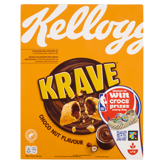 Kelloggs Krave Cereali Colazione Chocolate Family Size 8 Confezioni