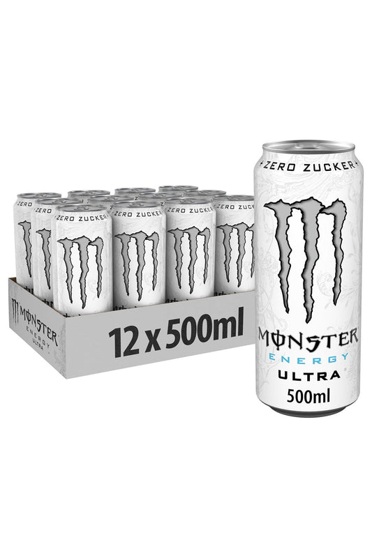 MONSTER ENERGY ULTRA WHITE ML.500 Pack da 12