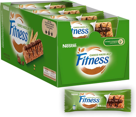 Nestlé Fitness Barrette 22,5g 24pz Cioccolato Latte Gusto Nocciola 24pz