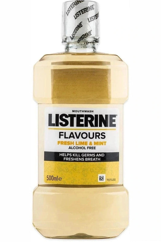 Listerine Mouthwash 500ml Flavors Fresh Lime and Mint