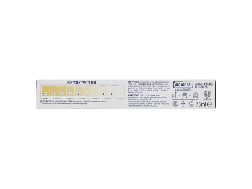 Mentadent White System Activated Carbon 75ml