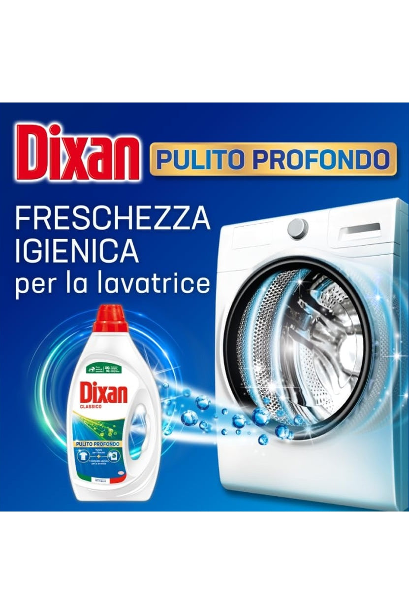 Dixan Detersivo Lavatrice Liquido, 3 Confezioni Classico + 3 Confezioni Color, Confezione da 6 x 19 lavaggi - 114 Lavaggi, Rimuove le macchie da 20°C