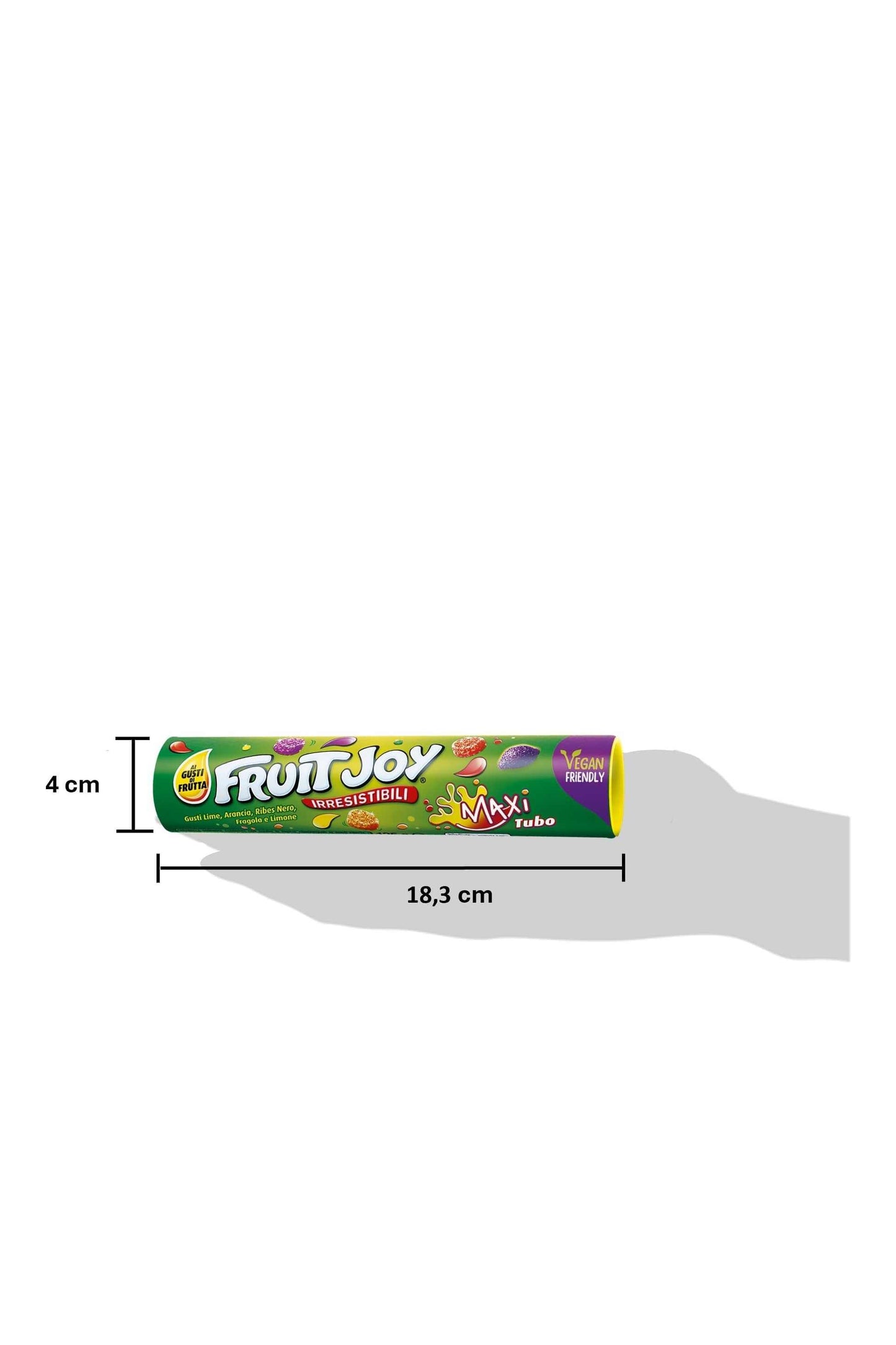 FRUIT JOY Original Caramelle Gommose alla Frutta Assortite, 12 Tubi da 125g (1,5kg)