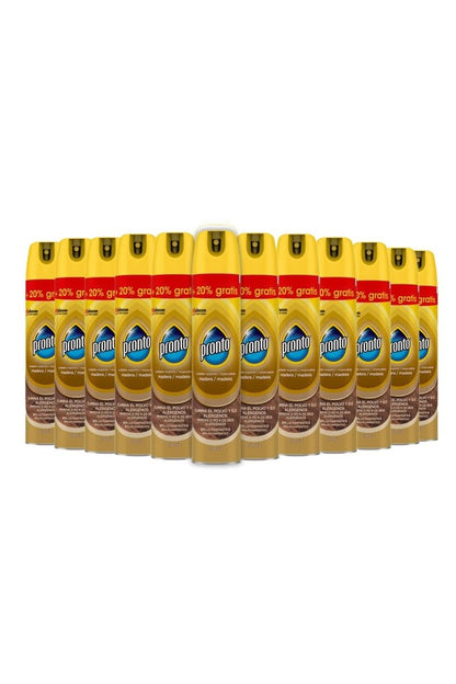 PRONTO Detergente per Mobili Classic Cura Esperta Formato Speciale - Confezione da 12 Detergente per mobili in legno che elimina la polvere e i suoi allergeni 300 ml 100% di efficacia