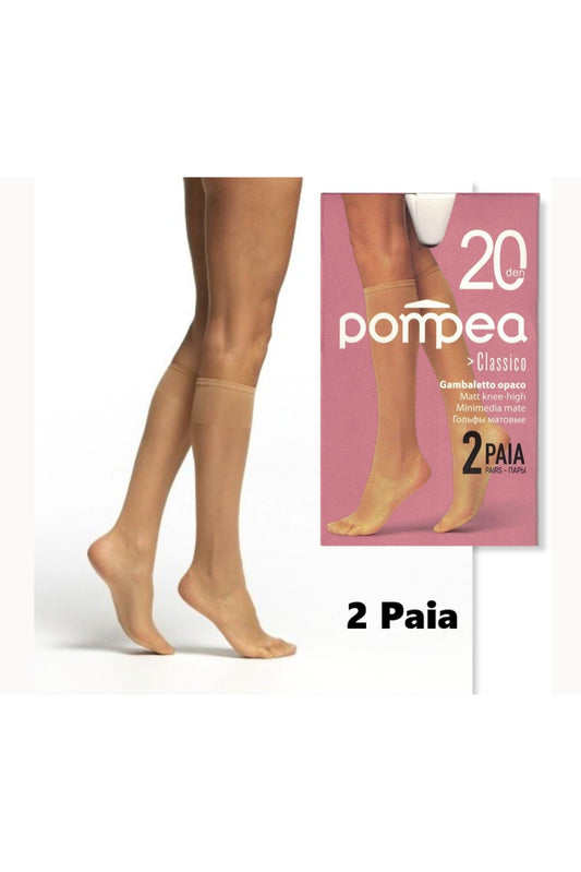 GAMBALETTI LUNGHI DONNA 3PAIA 20DEN BEIGE x 20 pz