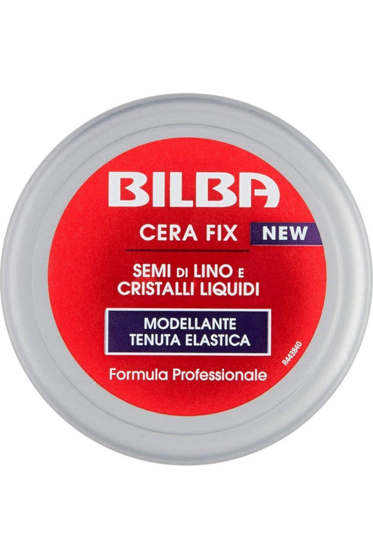 Bilba Cera Fix Modellante Capelli con Semi di Lino e Cristalli Liquidi Tenuta Elastica con Leggero Effetto Bagnato Profumazione Fresca Formula Professionale - 4 Barattoli da 100ml ognuno