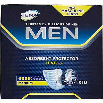TENA Men Active Fit Level 2 10pz Assorbenti Uomo Incontinenza Leggera x 6 pz