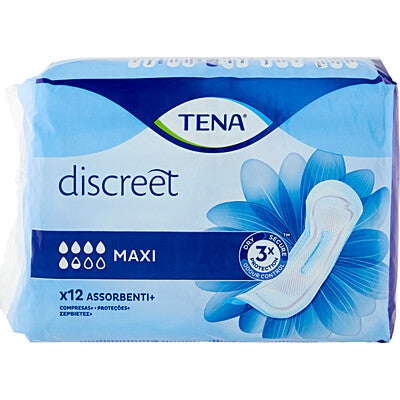 TENA Discreet Maxi 12pz Assorbenti Alta Assorbenza Incontinenza